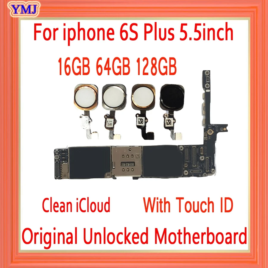 Заводская разблокированная материнская плата для iPhone 6s Plus полностью