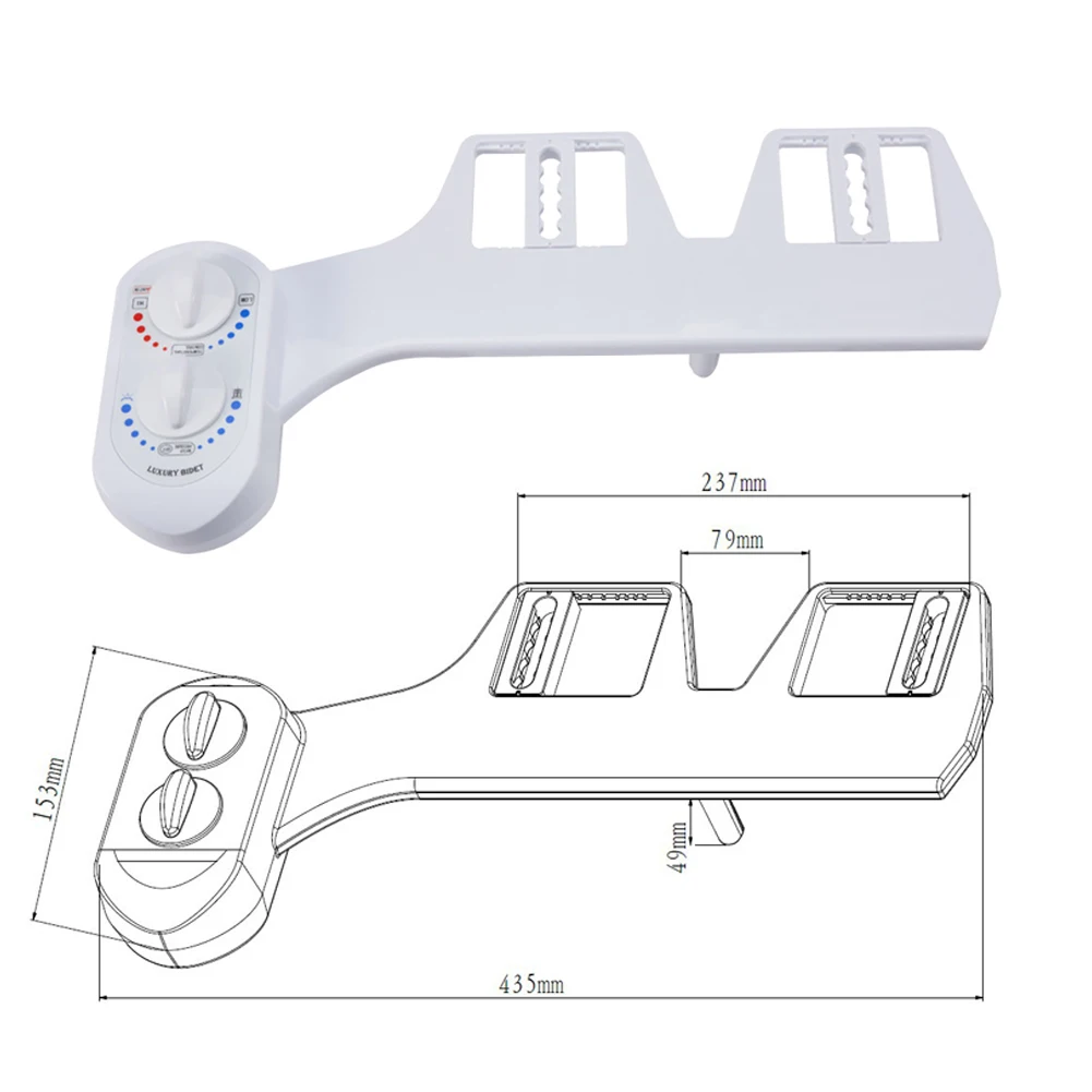 Неэлектрическое крепление для биде сиденье на унитаз или самоочищающееся сопло
