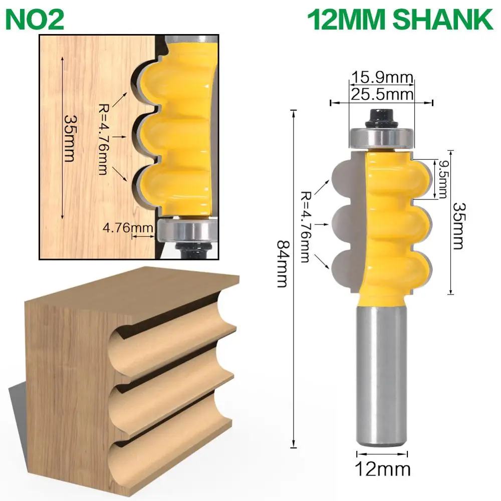 Фреза JGZUI с хвостовиком 1/2 дюйма хвостовик 12 мм высококачественные формовочные