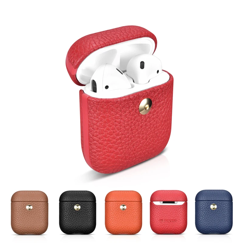 Чехол из натуральной кожи для AirPods 2 чехол беспроводных Bluetooth наушников Роскошный
