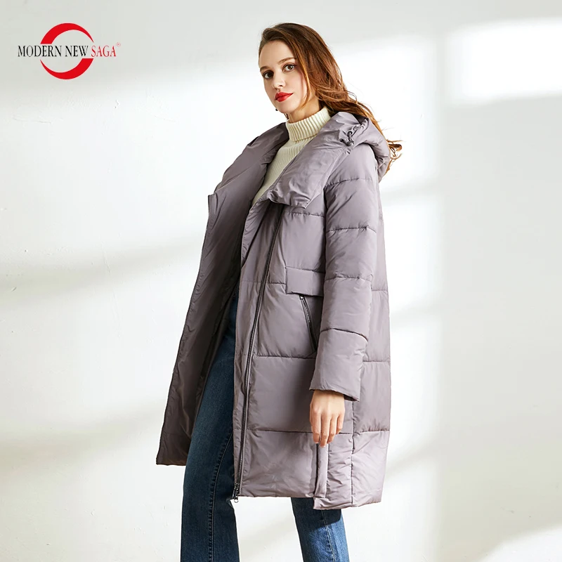 MODERN NEW SAGA 2020 Женское Зимнее Пальто Зимняя Женская Парка Хлопковое Стеганное