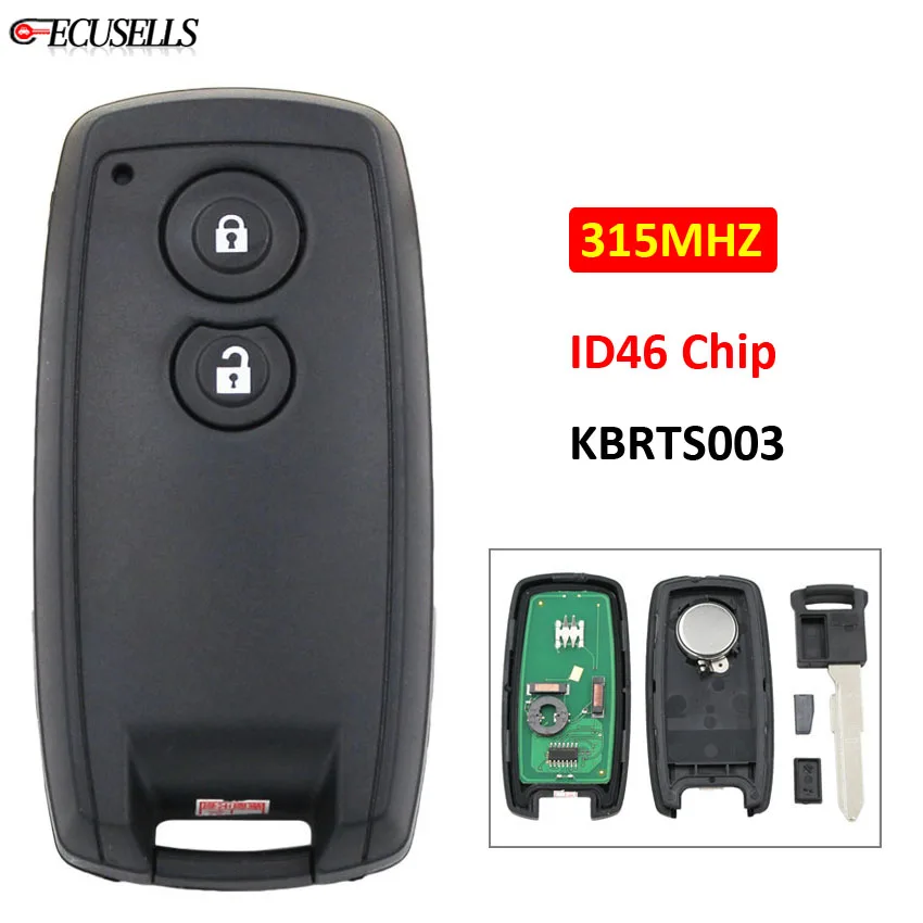 2 кнопки новинка дистанционный Автомобильный ключ смарт карта брелок 315 МГц с