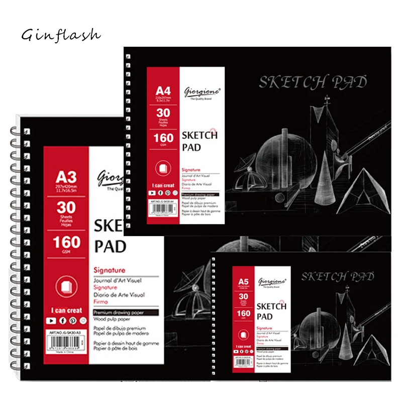 

20sheets/set Pencil Painting Paper Sketch book A4/A5/A3 Paper Graffiti Drawing Student Exercise Art Supplies ASS046