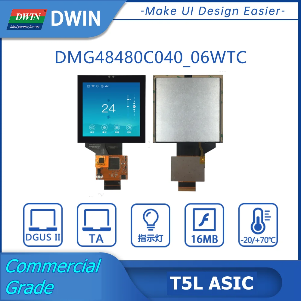 4 0 дюймовый ЖК-модуль 480x480 16 7 М цветной IPS экран CTP сенсорный TTL умный дисплей