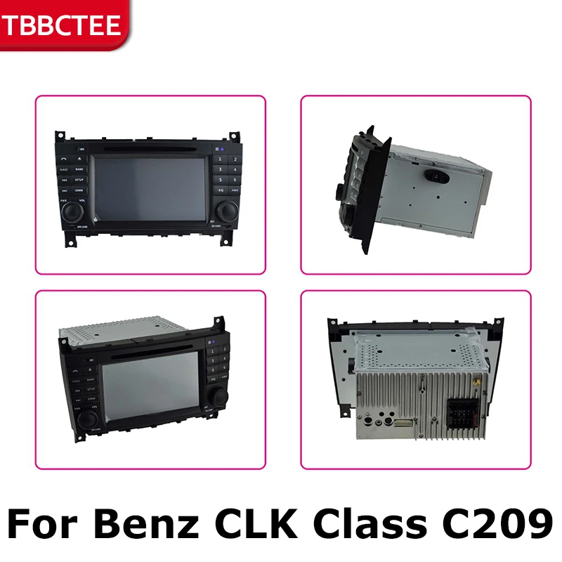 2Din для Mercedes Benz CLK Class C209 A209 2000 2010 автомобильный Android Радио мультимедийный плеер gps