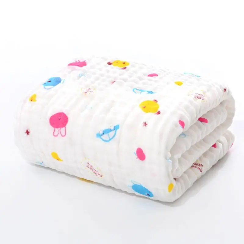 

6 Layers of Baby Washcloths Kids Bath Towel Muslin Cloth Bathrobe Wrap Blanket