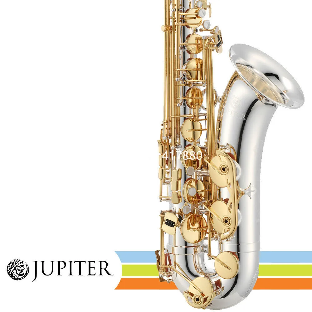 

Jupiter JTS1100SG Silver Plated Body Key of Bb Tenor Saxophone Professional Musical instrument With Case Accessories Free Ship