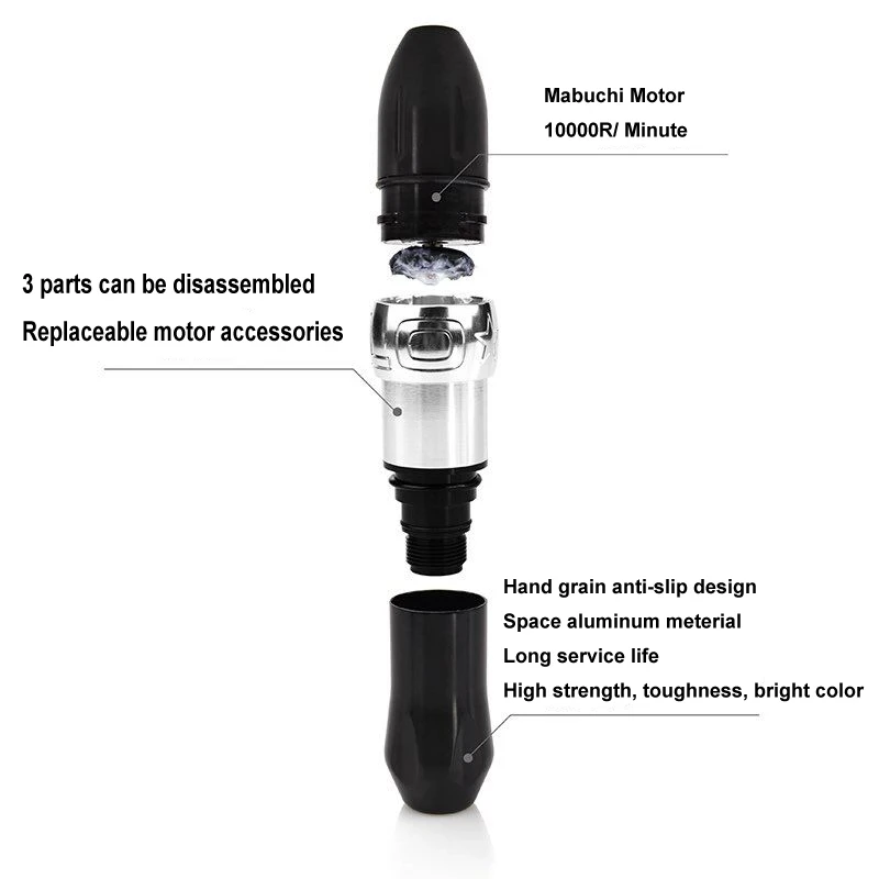 Полный Ротари Машина татуировки Kit швейцарская моторная ручка Перманентный