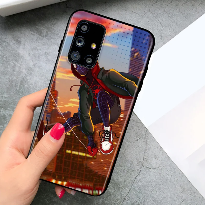 

Marvel Spider Man For Samsung A72 A52 A02 A32 A12 A42 A51 A91 A81 A71 A41 A31 A21 A01 S Black Phone Case
