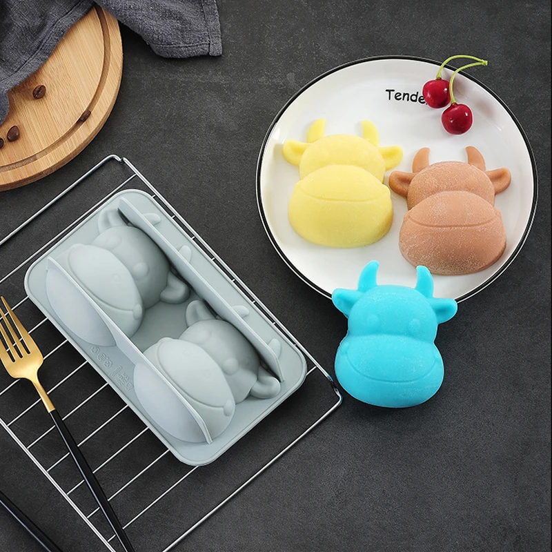 Мультяшная силиконовая формочка в виде животного шоколадная форма инструмент