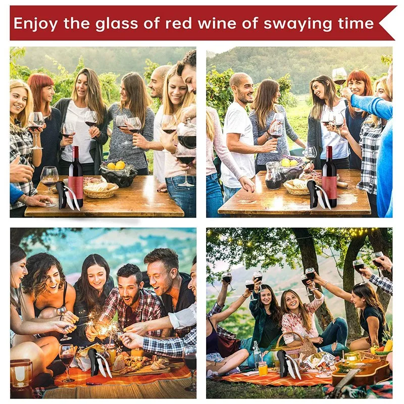 

Wine Bottle Opener Corkscrew Kit-Zinc alloy Corkscrew, Wine Opener Compact Vertical Corkscrew Wine