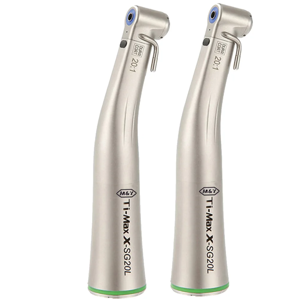 

20:1 волоконно-оптический редуктор под углом, низкоскоростной наконечник для имплантата, мотор под углом