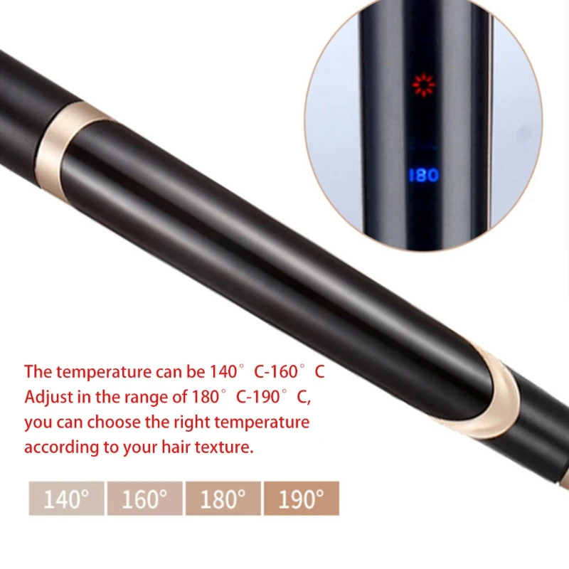 

Professional LED Display Hair Straightener Curler Hair Iron Negative Ion