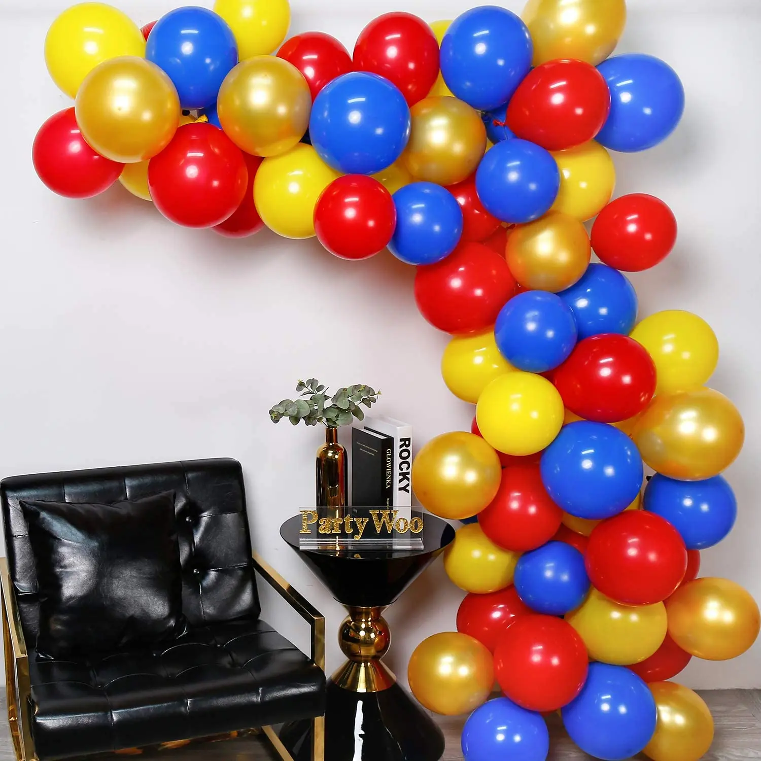 

88pcs Blue And Red Yellow Balloon Garland Arch Kit Latex Balloons Baby Shower Birthday Party Decoration Favors Gift For Boy Kds