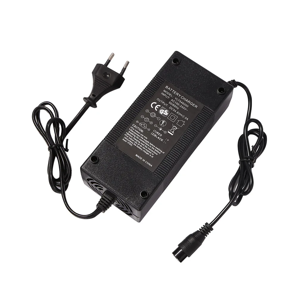 

Electric Scooter Charger Scooter Power Fast Charging Adapter E-scooter DC 54.6V 2A Battery Charger for Kugoo M4 EU Plug