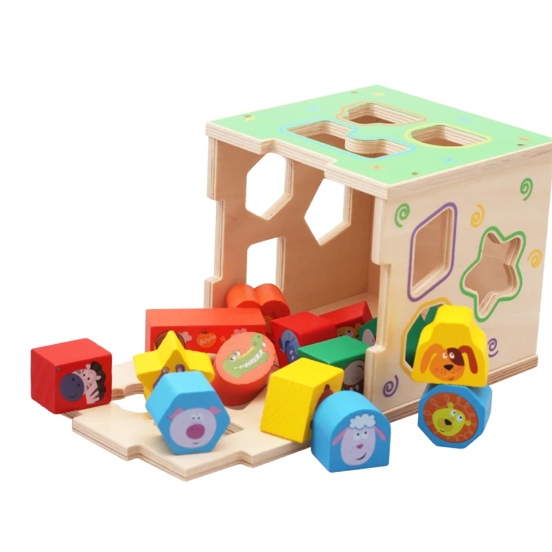 JaheerToy Детские игрушки Монтессори развивающая игрушка геометрические сборные