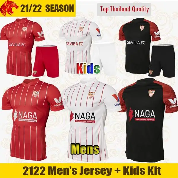 

Футболка с эмблемой футбольного клуба «Севилья», 21, 22, 2021