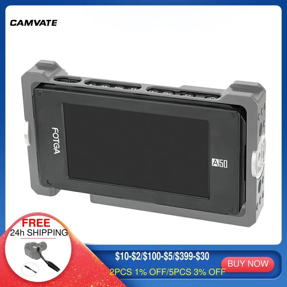 

Полевой видеомонитор CAMVATE FOTGA DP500IIIS A50 5 дюймов FHD IPS, HDMI 4K вход/выход, двойная пластина аккумулятора NP-F и поддержка 1/4 дюйма
