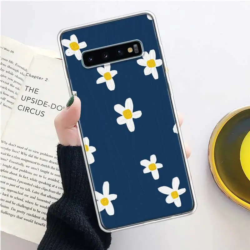 Милый чехол для телефона INS с подсолнухами маленькой маргариткой Samsung Galaxy A70 A50 A40