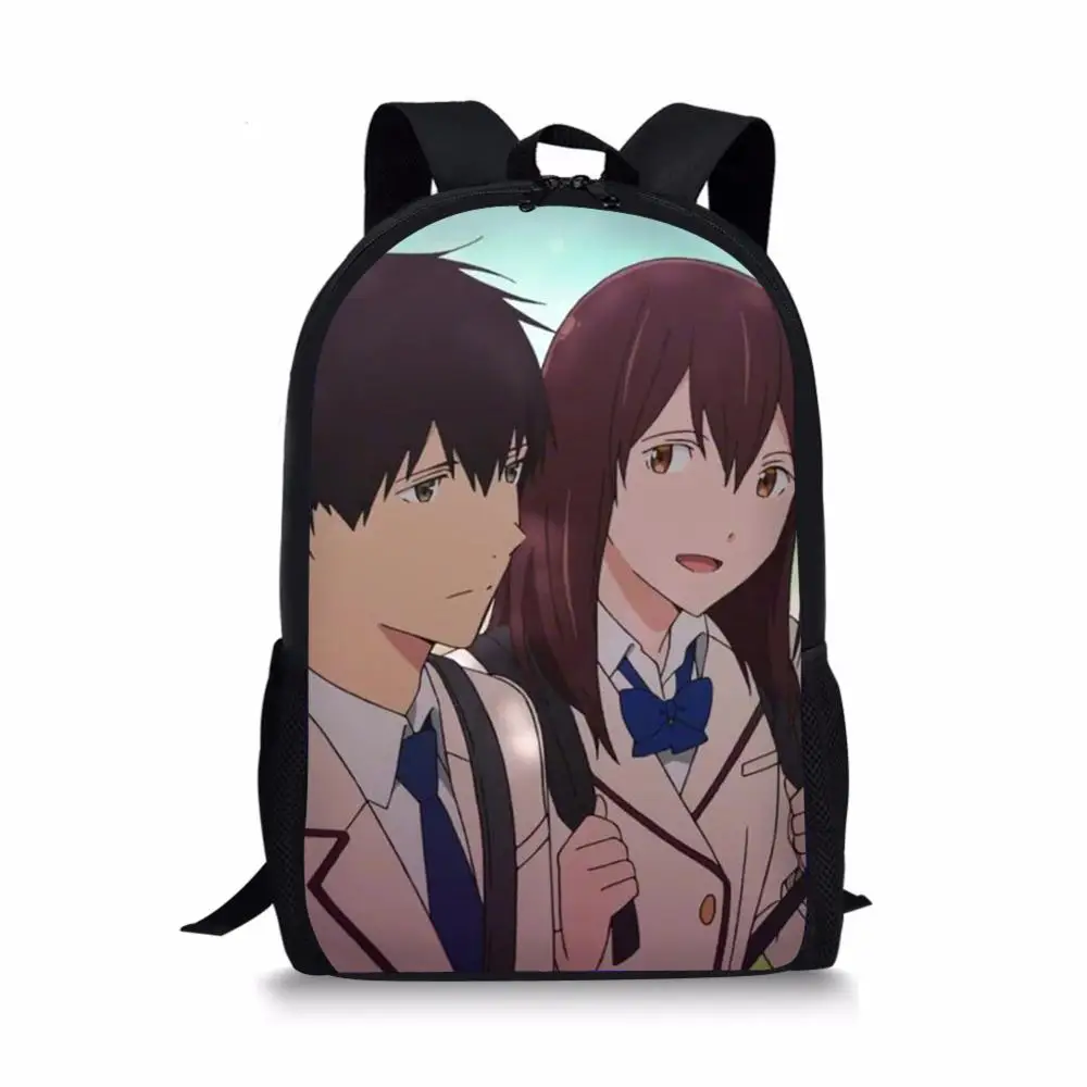 HaoYun Fashion Children Backpack I want to eat your pancreas Pattern School Book Bags Cartoon Gothic Design Teenagers School Bag
