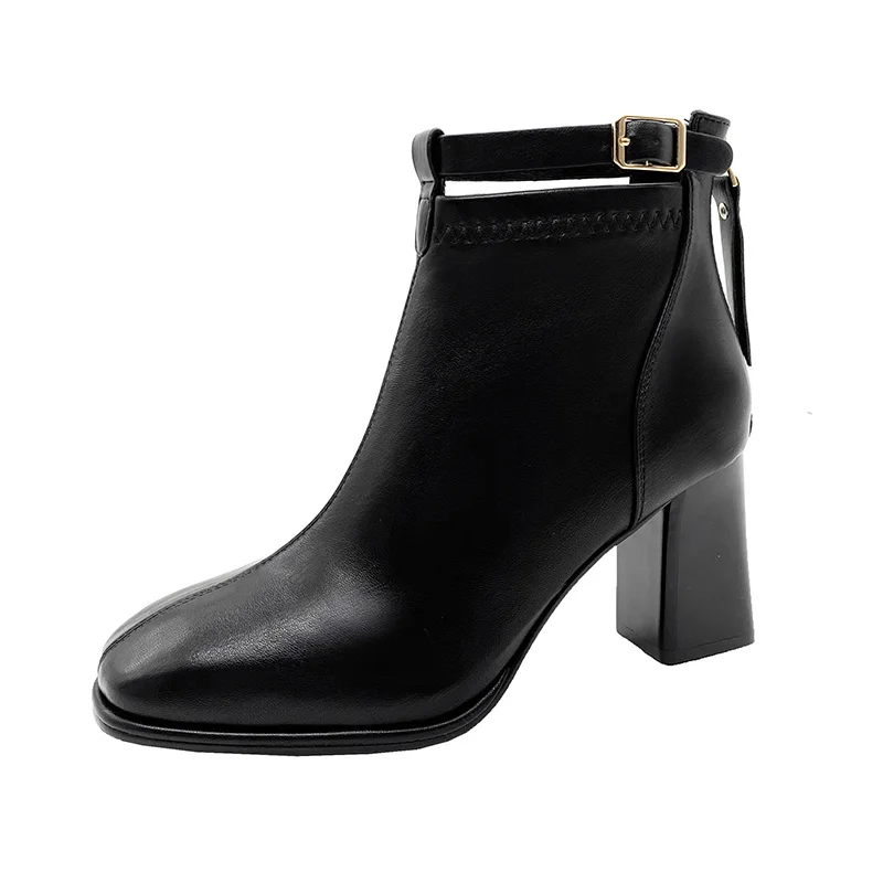

Women's Ankle Boots Pu Leather 2021 Winter Autumn Ladies Shoes Lace Up Female Fashion Platfrom Short Boot Woman Botas