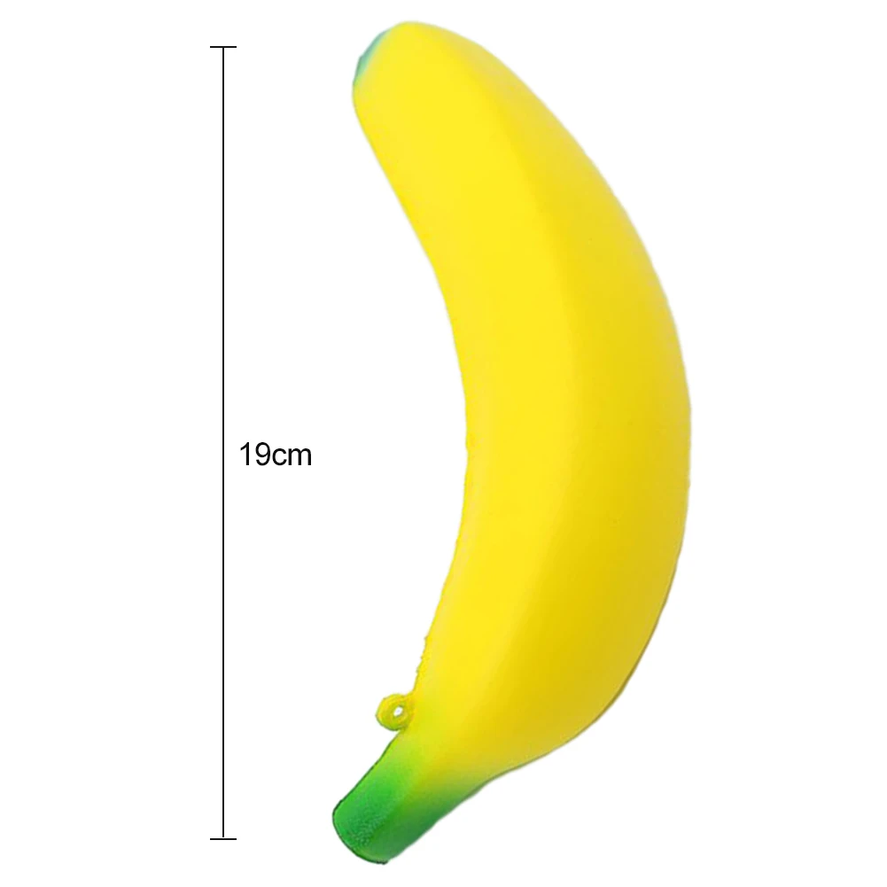 

Simulation Banana Squeeze Toy Slow Rising Anti-stress Fidget Fruits Toys Stress Relief Toy Squeezing PU Kids Decompression Toy