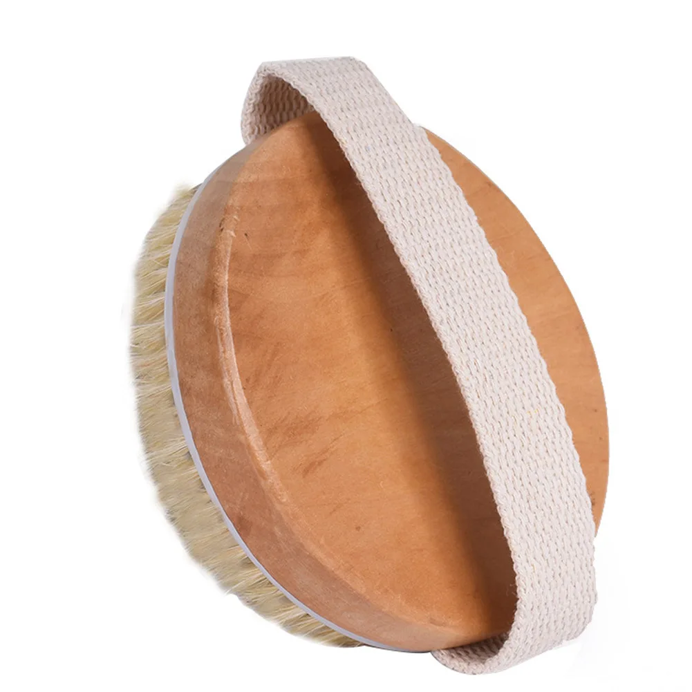

Body Brush Round Exfoliating Dry Brushing for Drainage Massager Scrubber Skin Brush THIN889