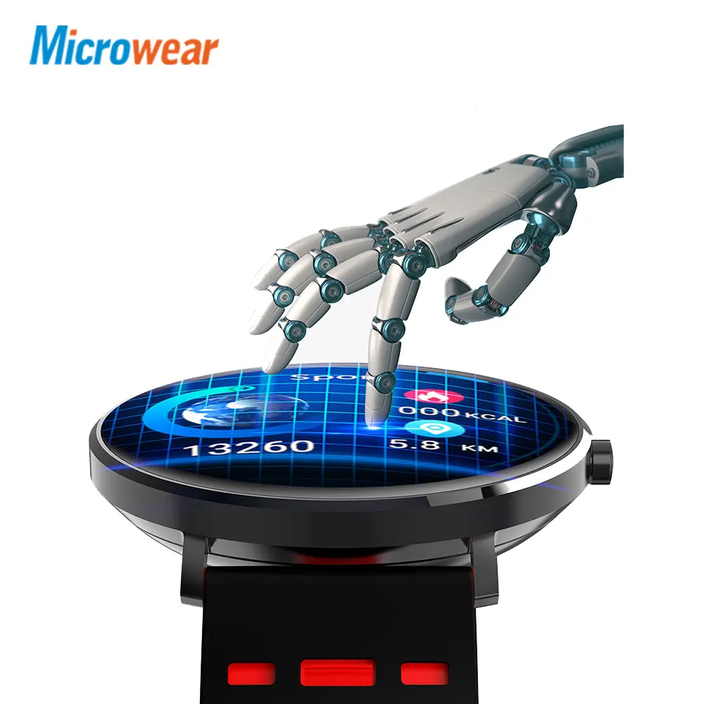 Microwear часы L6 Смарт водонепроницаемые Ip68 Bluetooth пульсометр шагомер для плавания