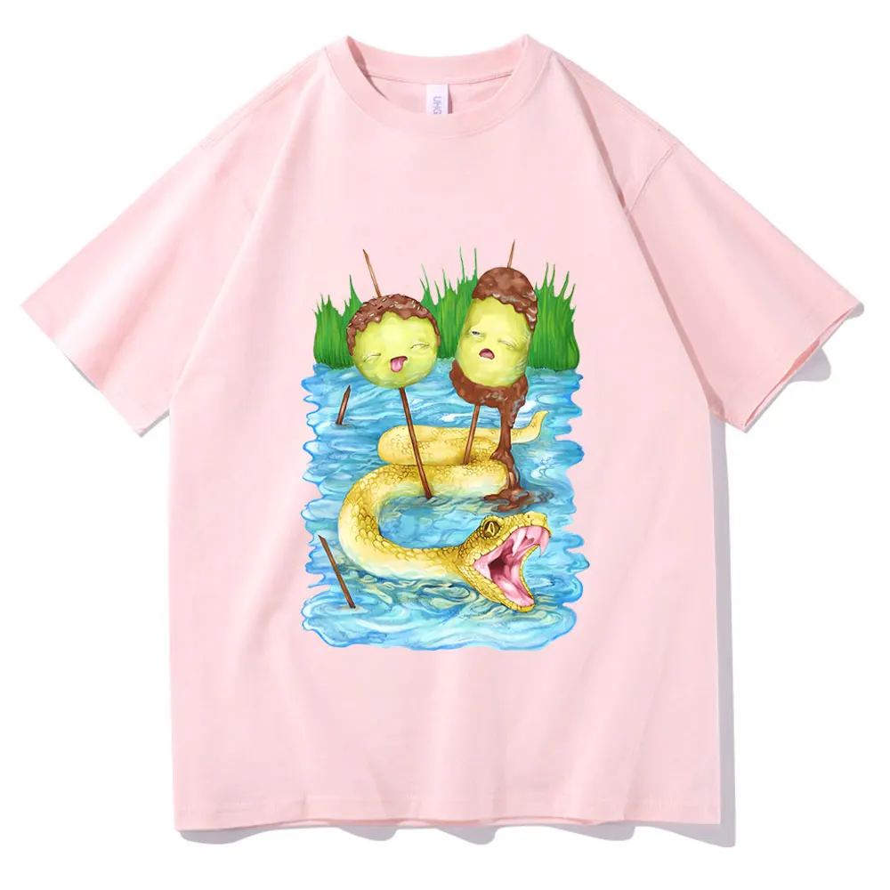 

Trend Adventure Print Couple New T-shirt High Quality Shrink-proof Cotton Crewneck T Shirts Hip Hop Princess Bubblegum Rock Tees