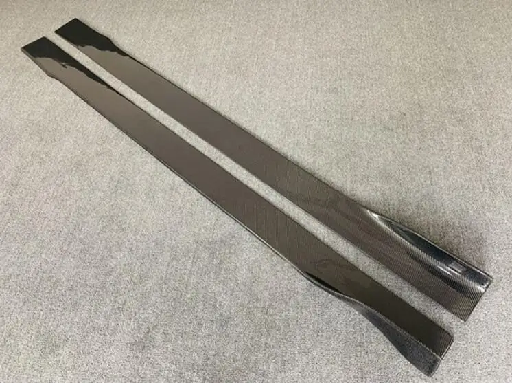 

High quality 2Pcs/1Set Carbon Fiber Side Skirts Protector Fits For Infiniti Q50 Q50L 2018 2019 2020