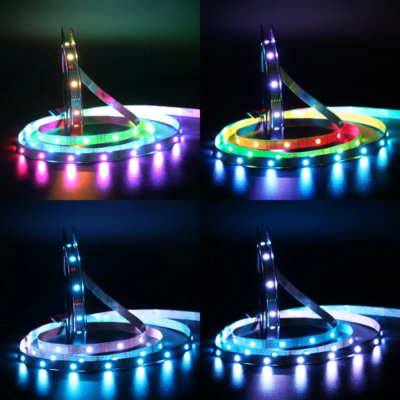 5 м/лот WS2813 (двухсигнальные провода) индивидуально Адресуемая RGB светодиодная