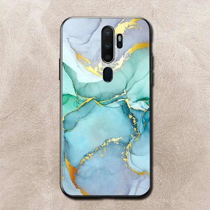 

Glitter Gradient Marble Texture Phone Case for Vivo Y91C Y11 17 19 17 67 81 Oppo A9 2020 Realme c3