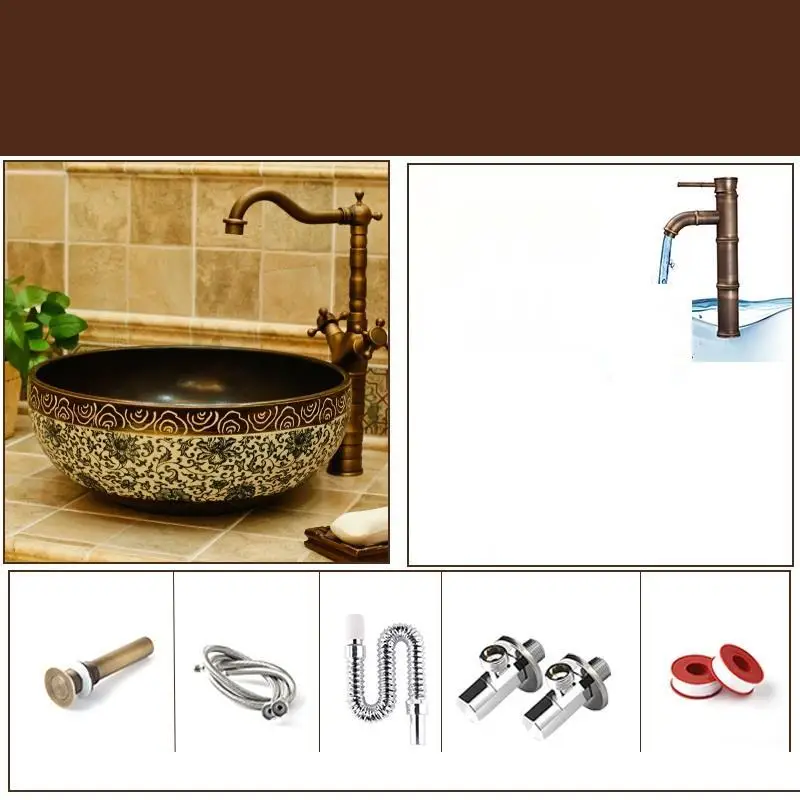 Number 11 Cuba Para De Mano Umywalka Nablatowa судно Lavandino Bagno Waschtisch туалетный столик Lavabo Pia Banheiro Ванная раковина умывальник - Цвет: Number 11