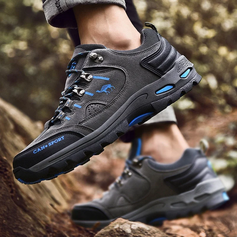 New Men Hiking Shoes Comfortable Climbing Shoes Outdoor Non-Slip Mountain Shoes for Walking Trekking Camping Trail Running Shoes