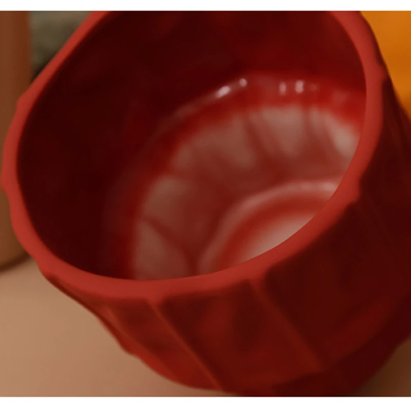 

Ceramic Vase Glazed Geometry Flower Pot Home Decoration Accessories for Living Room Party Desktop Ornaments Birthday Present