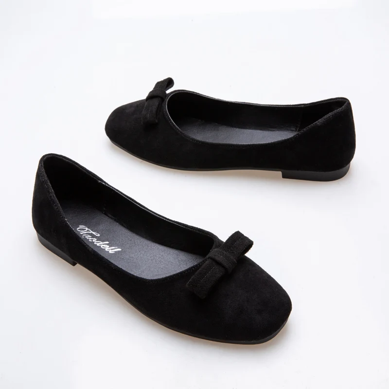 Элегантная простая Стильная однотонная удобная модная женская обувь на плоской