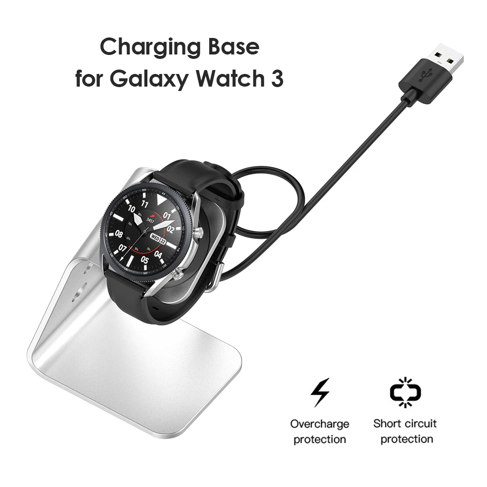 Быстрое зарядное устройство для Samsung Galaxy Watch 3 45 мм 41 Active 2 1 40 44 Подставка зарядки из