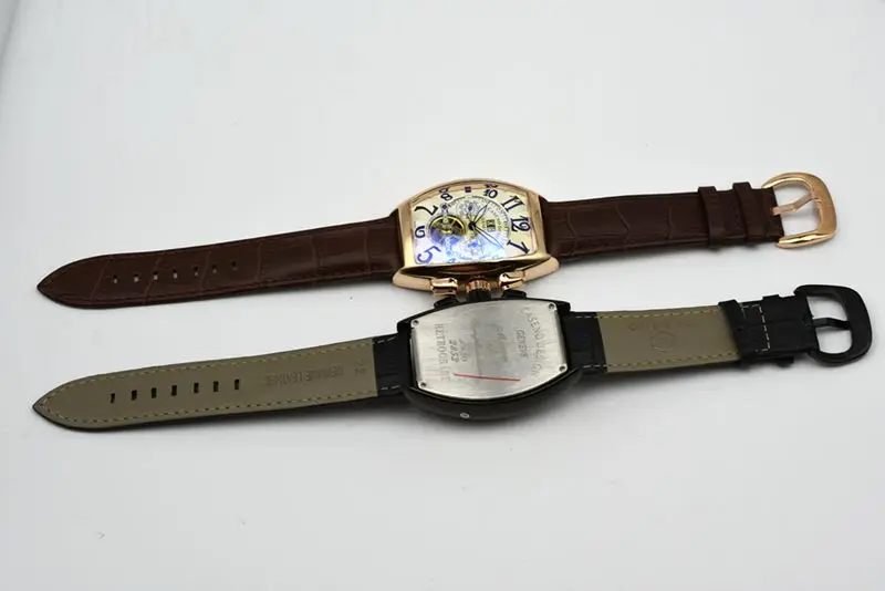 CASENO бренд Роскошный кожаный ремешок tourbillon Мужские механические часы дропшиппинг день Дата Скелет Мужские часы с автоматическим подзаводом подарки