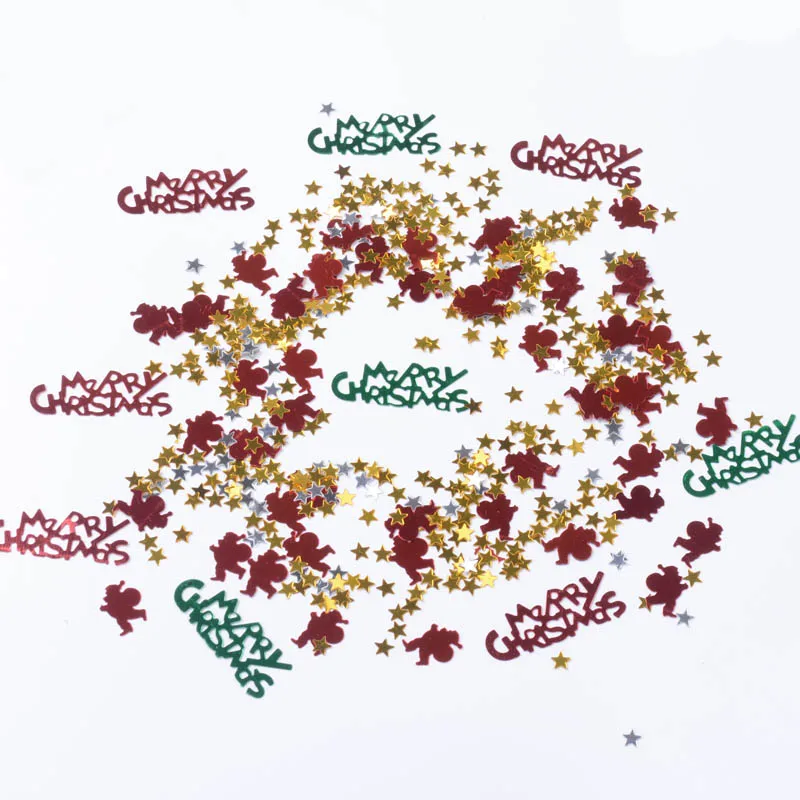 60 г/упак. ПВХ Рождественское украшение осыпается Санта Клаус с рождественской