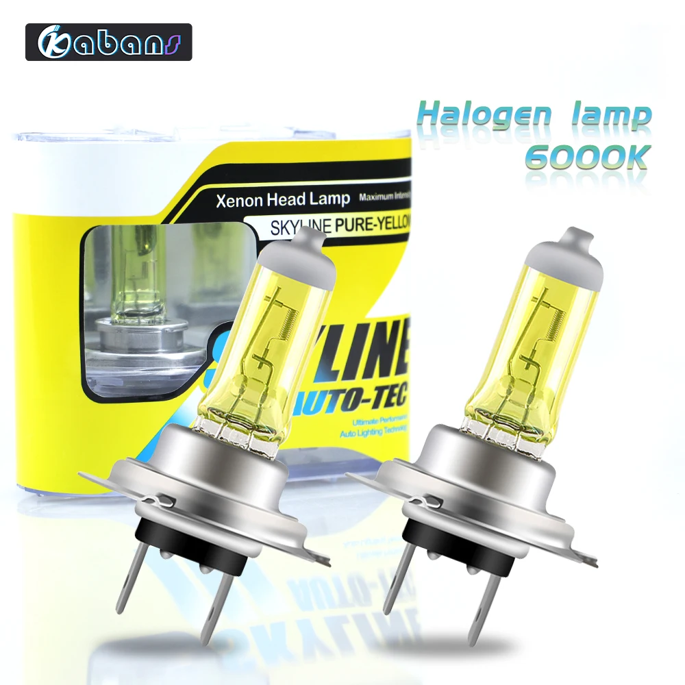 

2pcs Yellow Halogen Bulbs H1 H3 H4 H7 H8 H9 H11 HB3 HB4 Auto Halogen Lamp Fog Lights 55W 12V 3000K Motorcycle Car Headlight Lamp