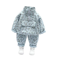 new spring autumn children casual clothes baby boys girls jacket pants 2pcssets kids toddler clothing infant cotton sportswear