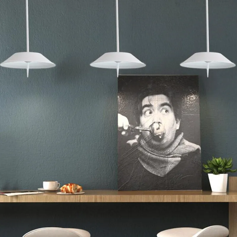 Креативная художественная светодиодная Подвесная лампа для спальни кабинета в