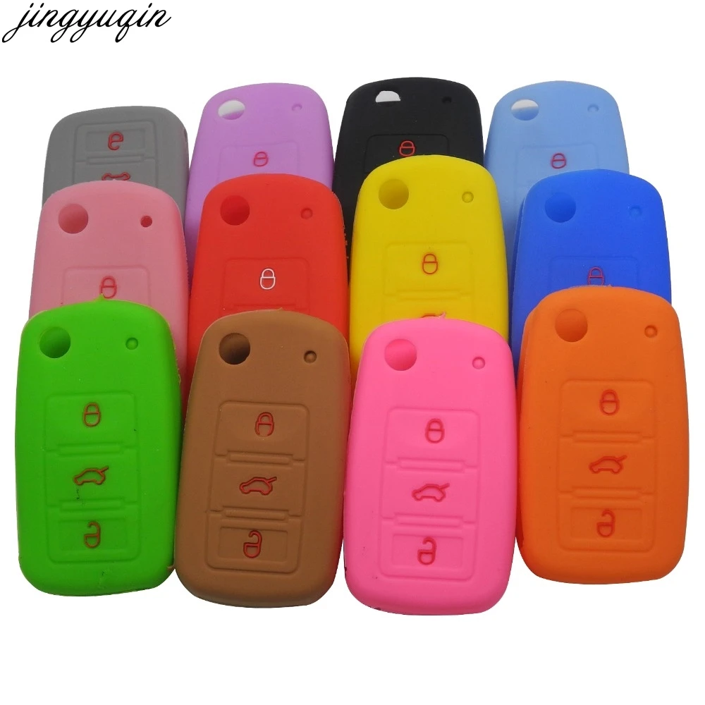 Пульт дистанционного управления 3 кнопки складной Fild силиконовый для ключа