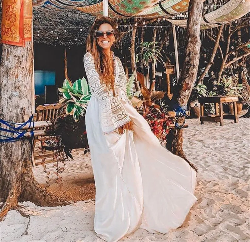 Пляжный комбинезон для женщин белый купальный костюм накидка накидки прогулок