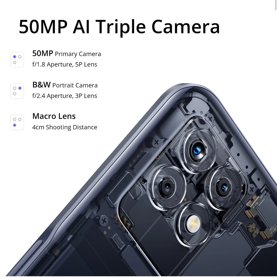 Realme-tel&eacute;fono inteligente 8i versi&oacute;n rusa, 4GB, 128GB, pantalla de 6,6 pulgadas, 120Hz, c&aacute;mara triple ia de 50MP, bater&iacute;a de 5000mAh, NFC, narzo-5