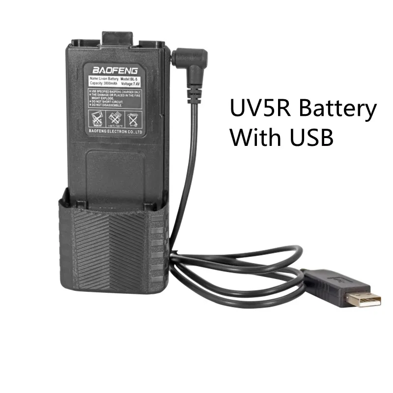 

Baofeng UV-5R иди и болтай Walkie Talkie “иди и большой Батарея BL-5L 7,4 v 3800 ма-ч для BF-F8 UV-5RA UV-5RE DM-5R UV5R UV5RE USB Зарядное устройство