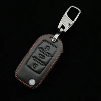 leather car remote key cover case holder for volkswagen tiguan golf mk7 seat ibiza leon skoda octavia altea aztec accessories