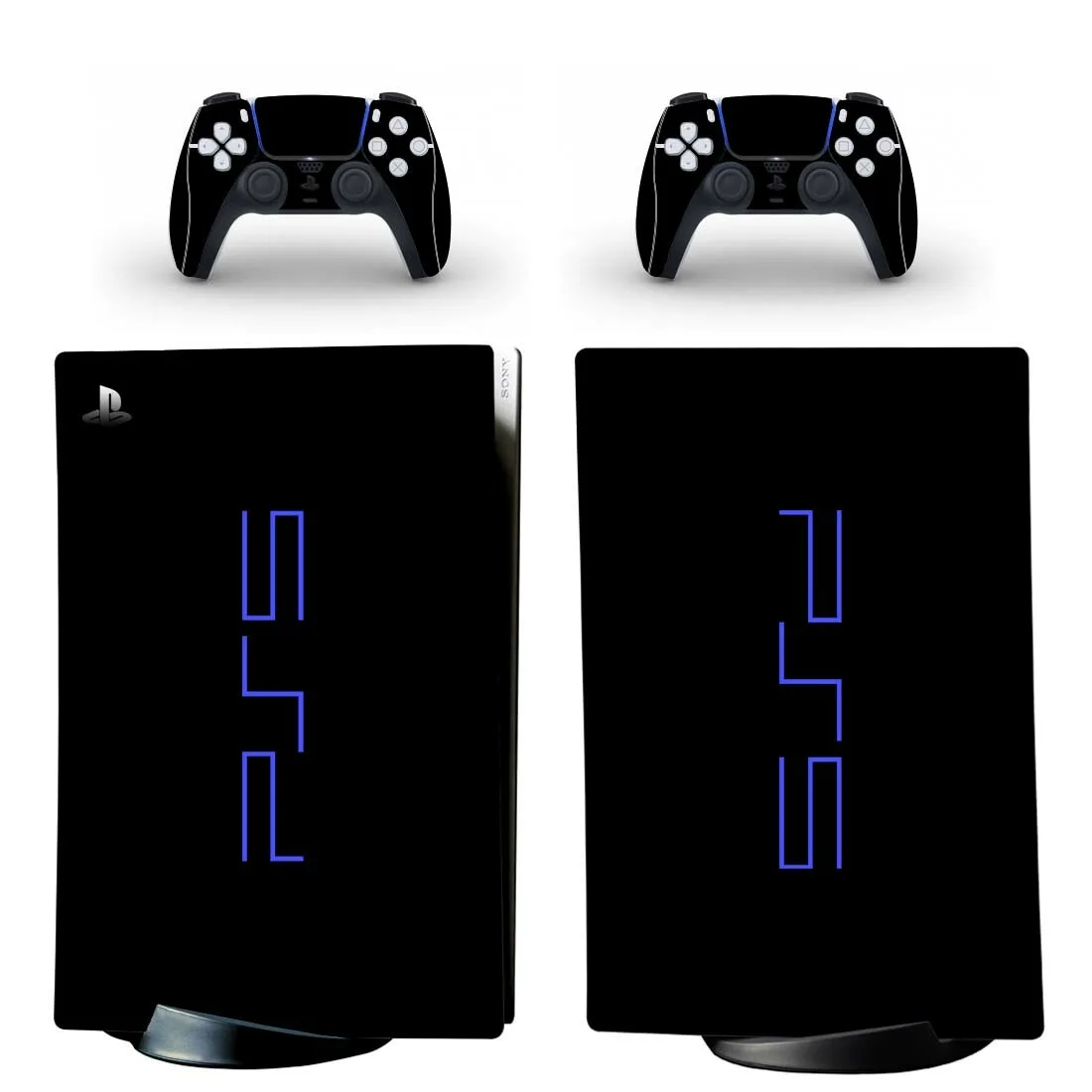 

Виниловая наклейка с символами PS5 для консоли PlayStation 5 и контроллеров PS5