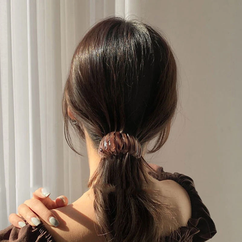 Fashion Women's Bird Nest Expanding Crystal Tail Hair Bun Holder Clips Claw Pins Horsetail Buckle Clip Hairdresser Korea |