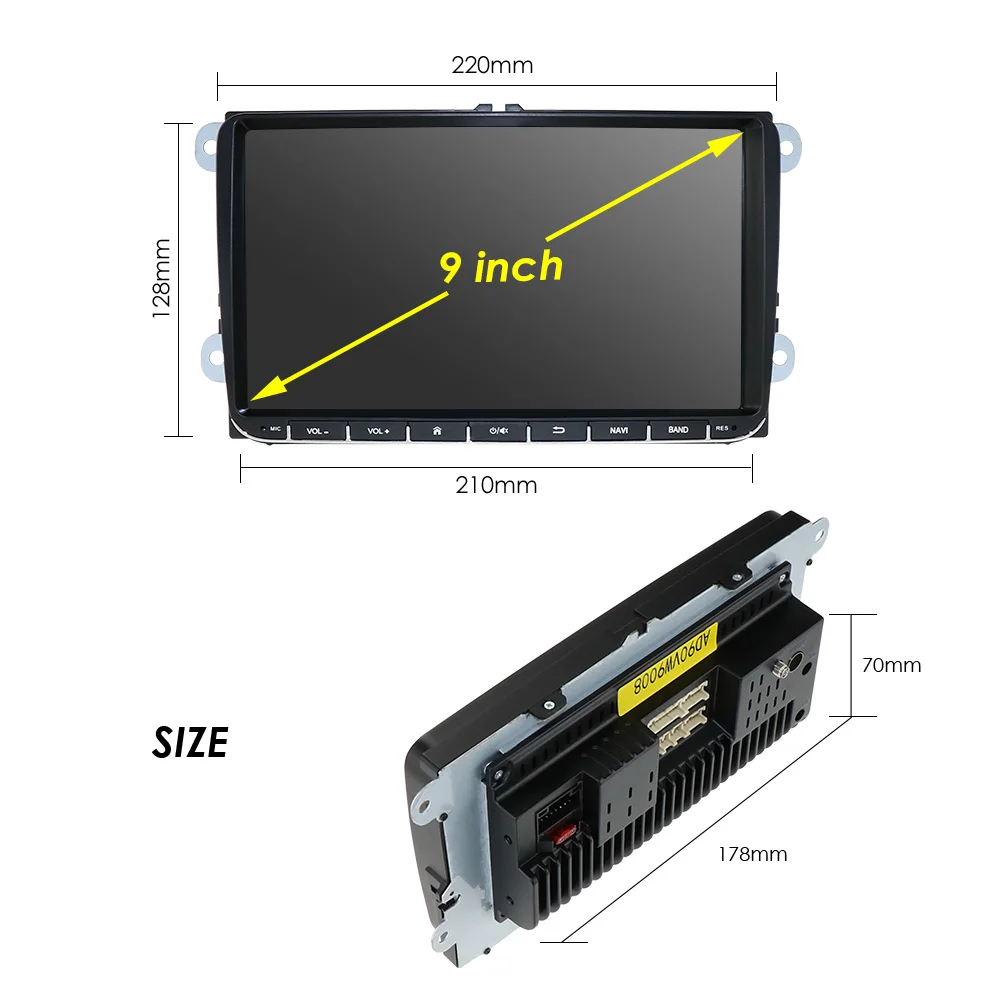 UK/ES/IT склады 9 &quotAndroid 0 автомобильное радио GPS навигация для VW Skoda Octavia golf 5 6 touran passat B6